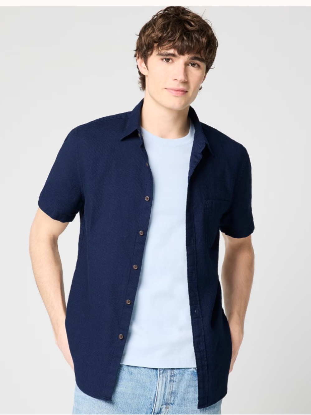 J. Crew Navy Short-Sleeve Harbor Shirt - Navy